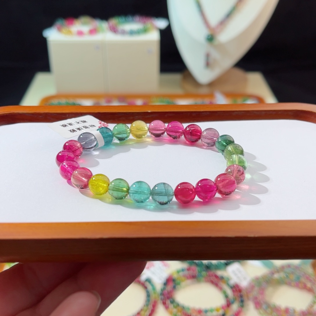 碧玺手串未镶嵌手串