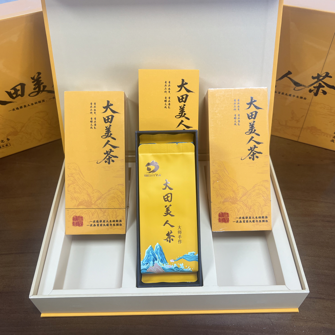 大田美人茶果香蜜韵白毫乌龙持久耐泡冷泡茶6泡礼盒装。
