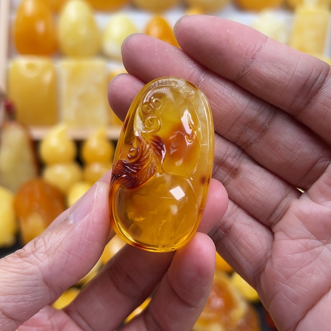 蜜蜡颈饰未镶嵌蜜蜡