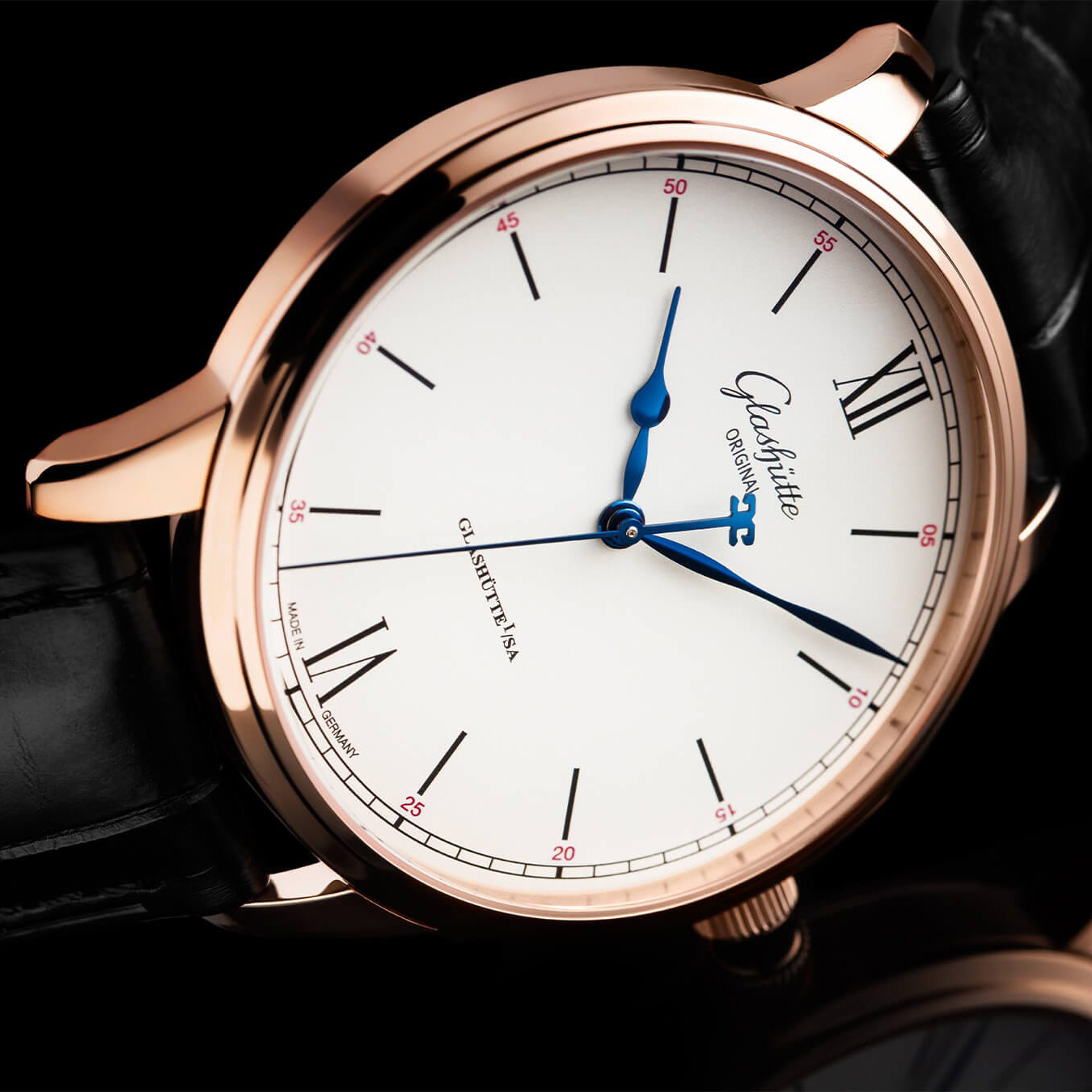99新 Glashutte Original/格拉苏蒂 1-36-01-02-05-01全套男表