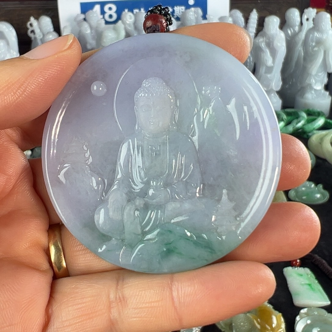 翡翠未镶嵌手镯天然翡翠挂件