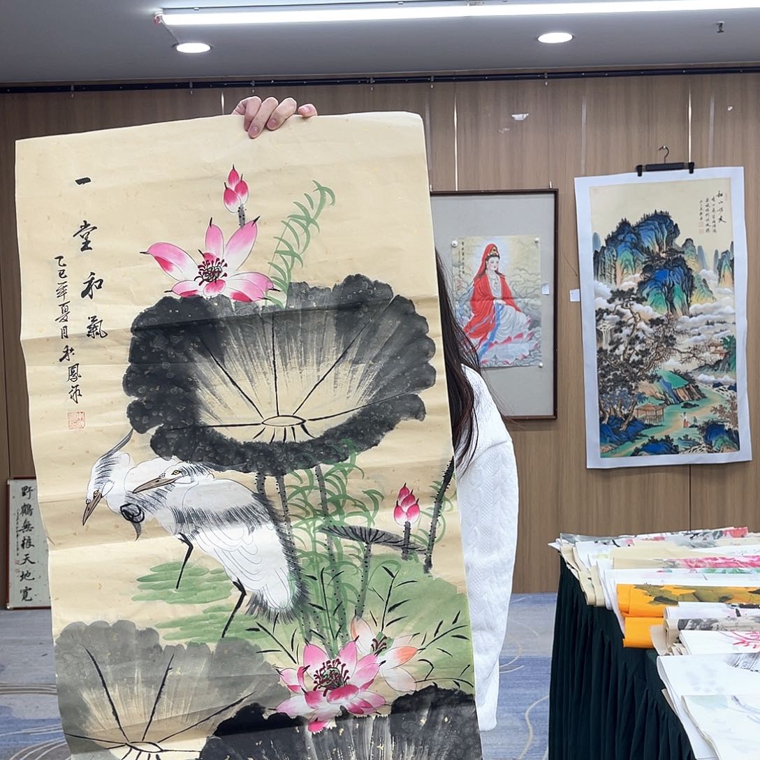 国画穿越后在太白卖字画