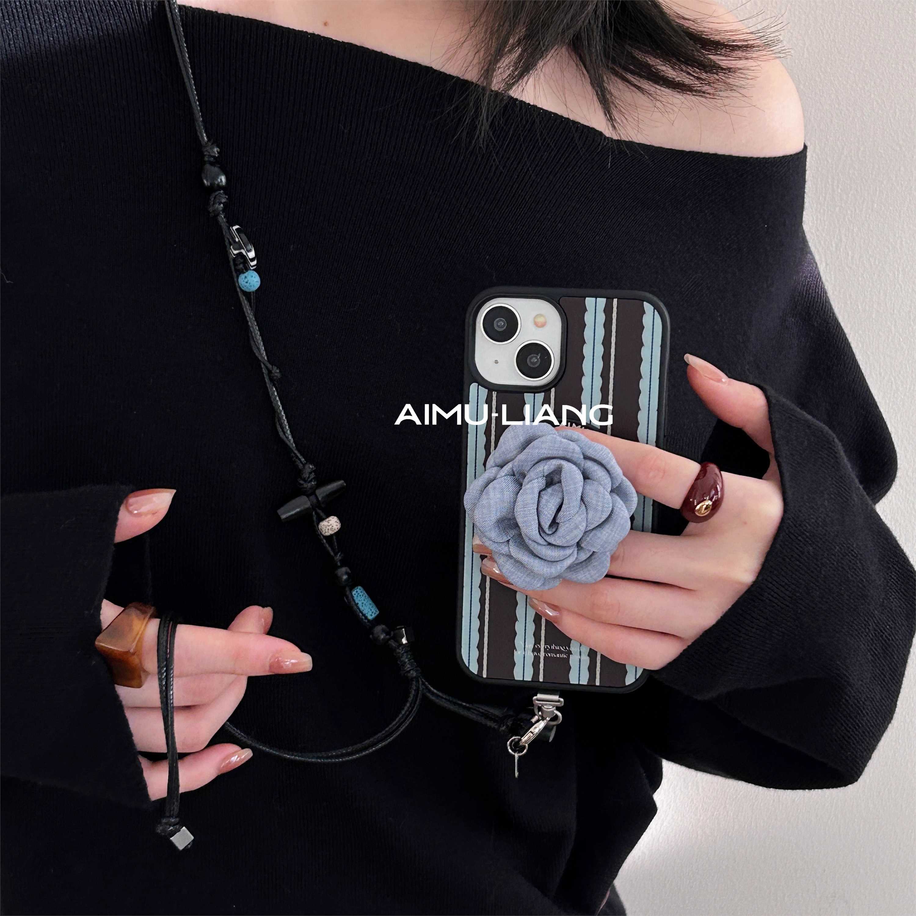 AIMU原创蓝桥短绳适用苹果iPhone17/16promax磁吸手机壳15/14/13