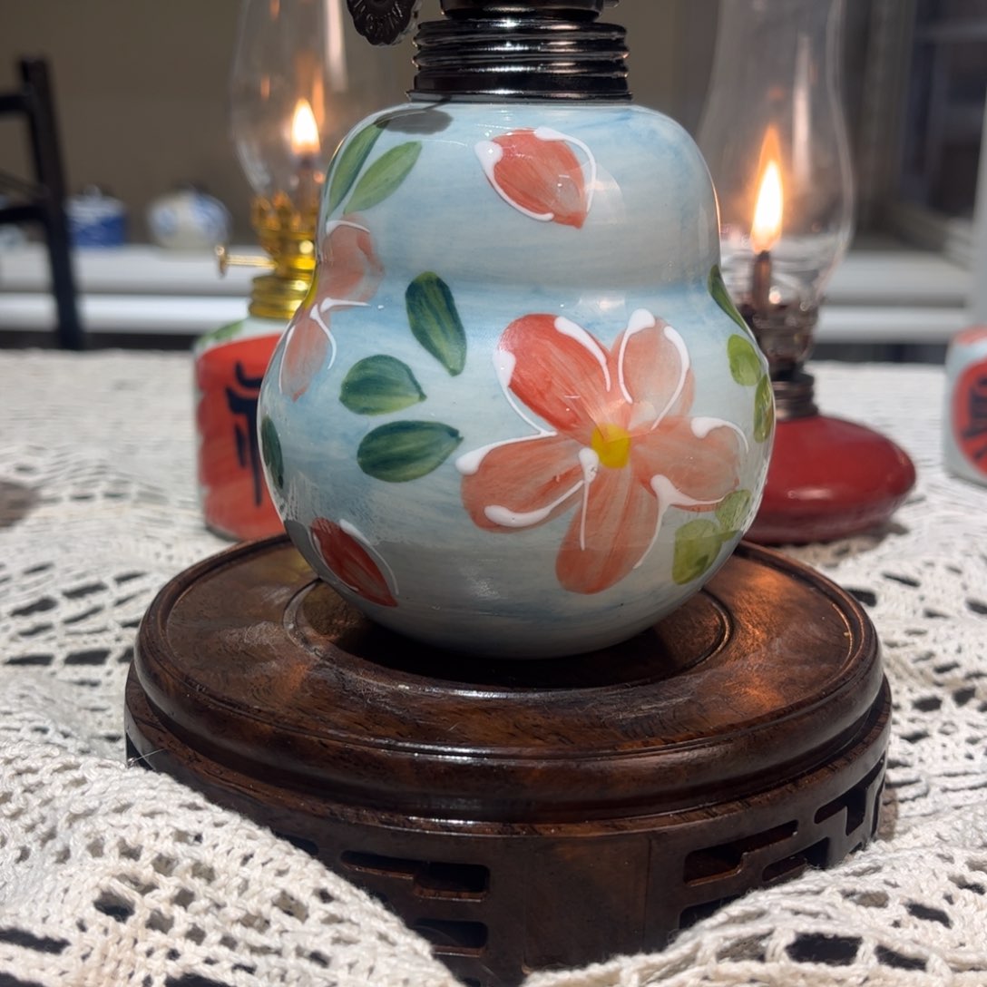 摆件景德镇陶瓷香薰灯