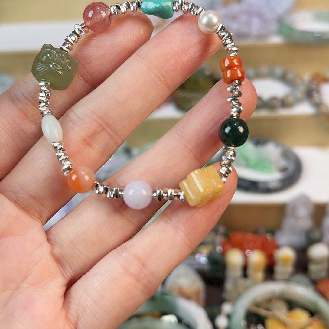 翡翠未镶嵌手链手链