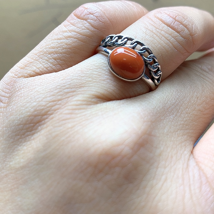 水晶水晶戒指银S925镶嵌