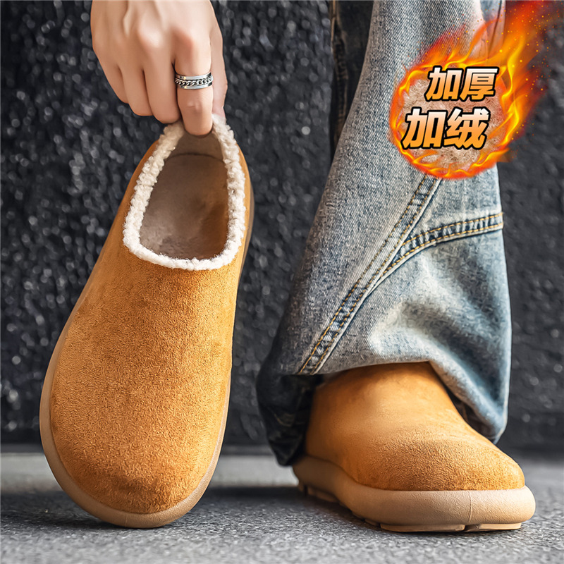 冬季外穿加厚休闲青少年拖鞋软底运动风勃肯鞋防滑一脚蹬厚底防滑