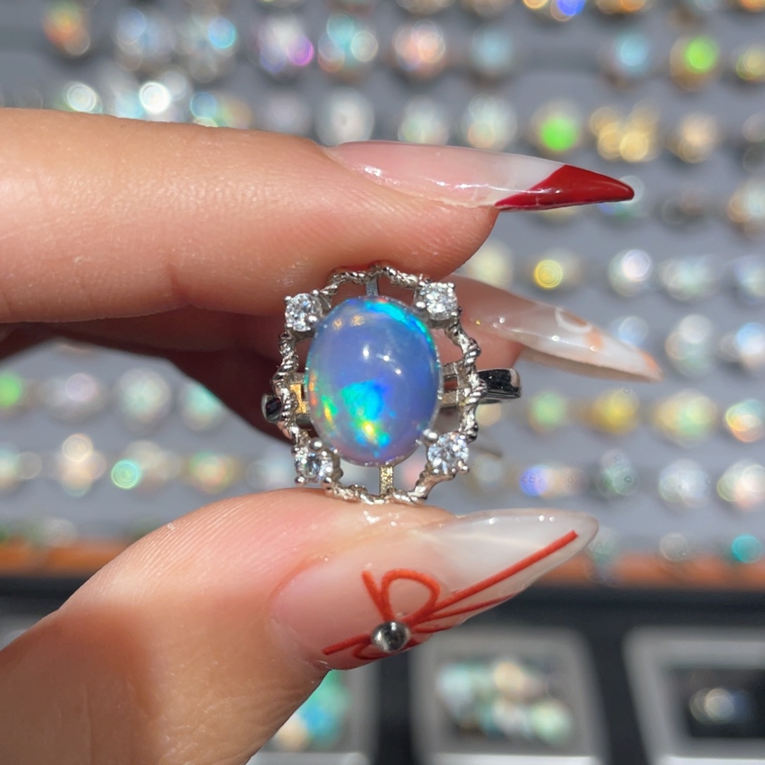 欧泊欧泊戒指银S925镶嵌