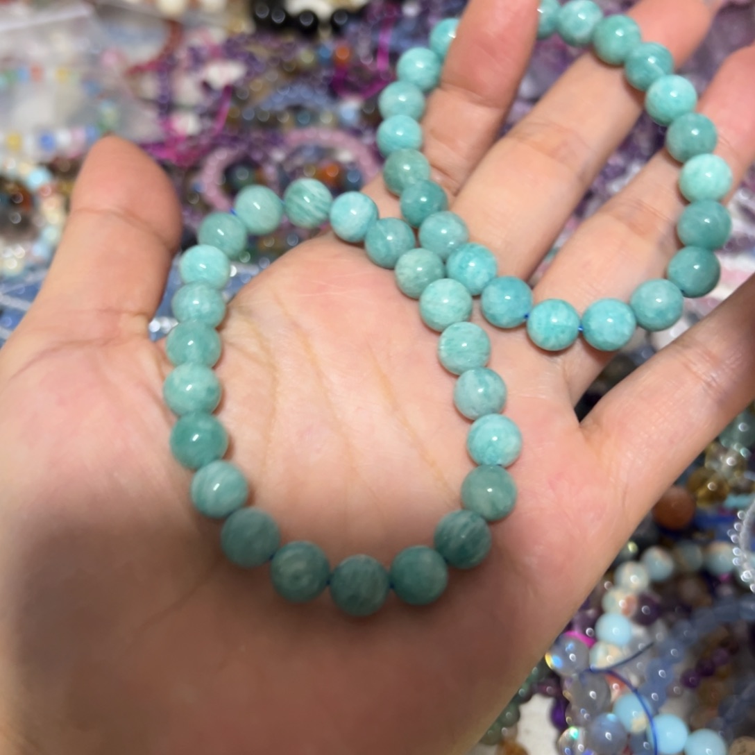 水晶手链未镶嵌天河石8