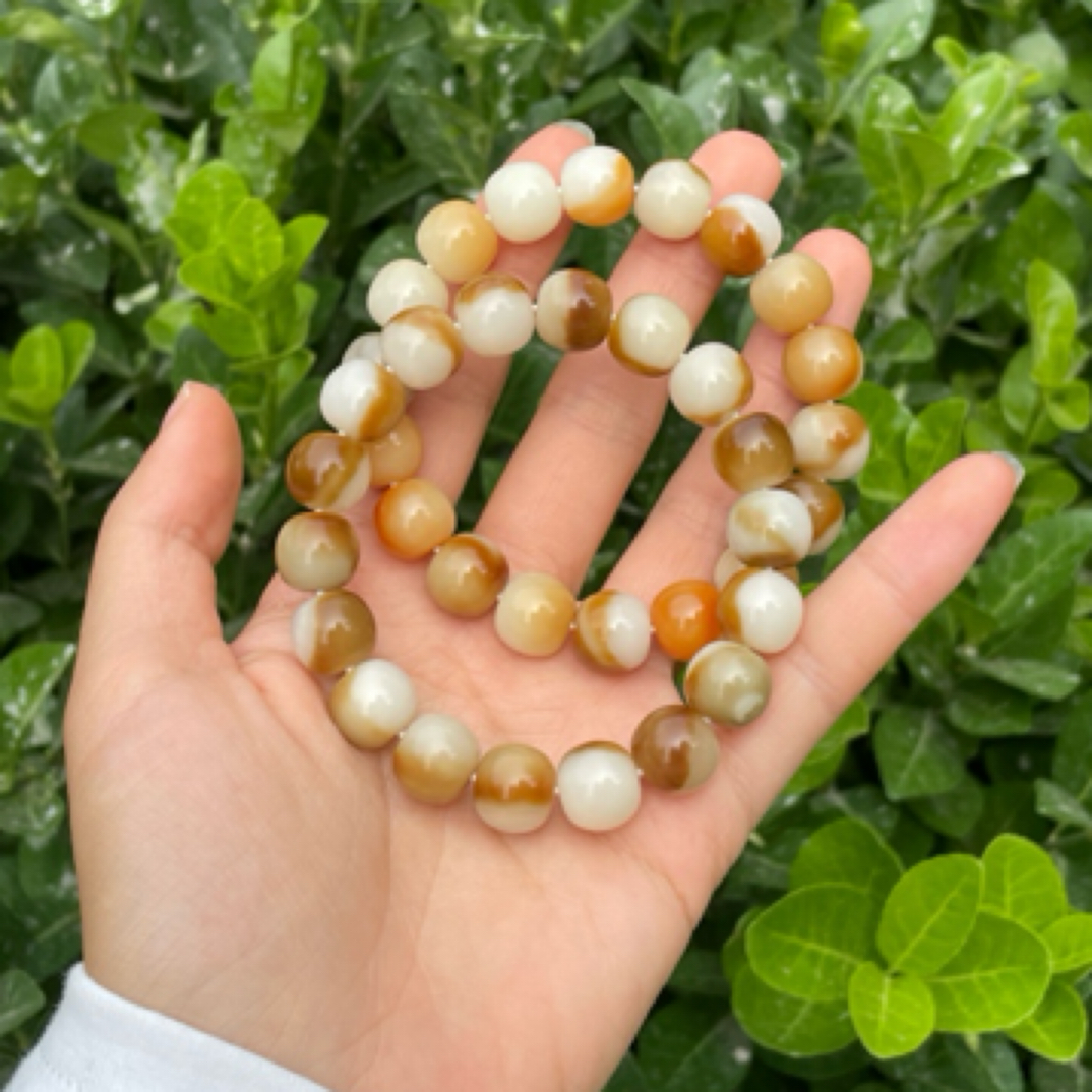 菩提手串男女通用绕指柔文玩菩提高油12mm绒抛