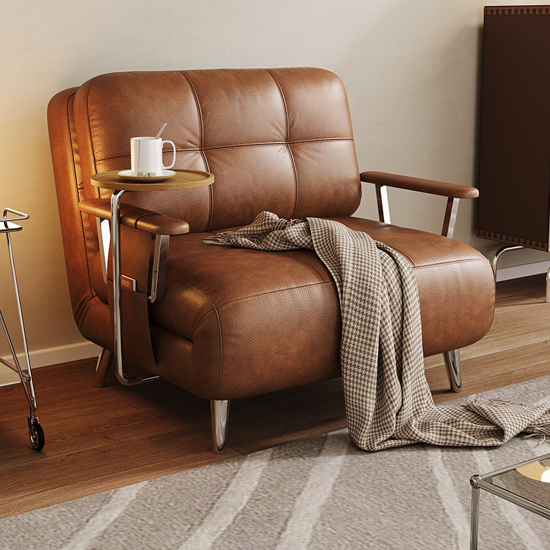 新款多功能客厅折叠沙发床一体两用猫抓皮简约小户型折叠沙发床