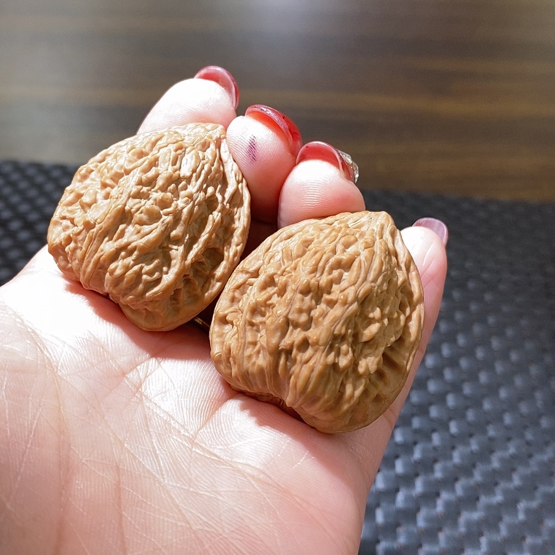 文玩核桃把件塔尖35全