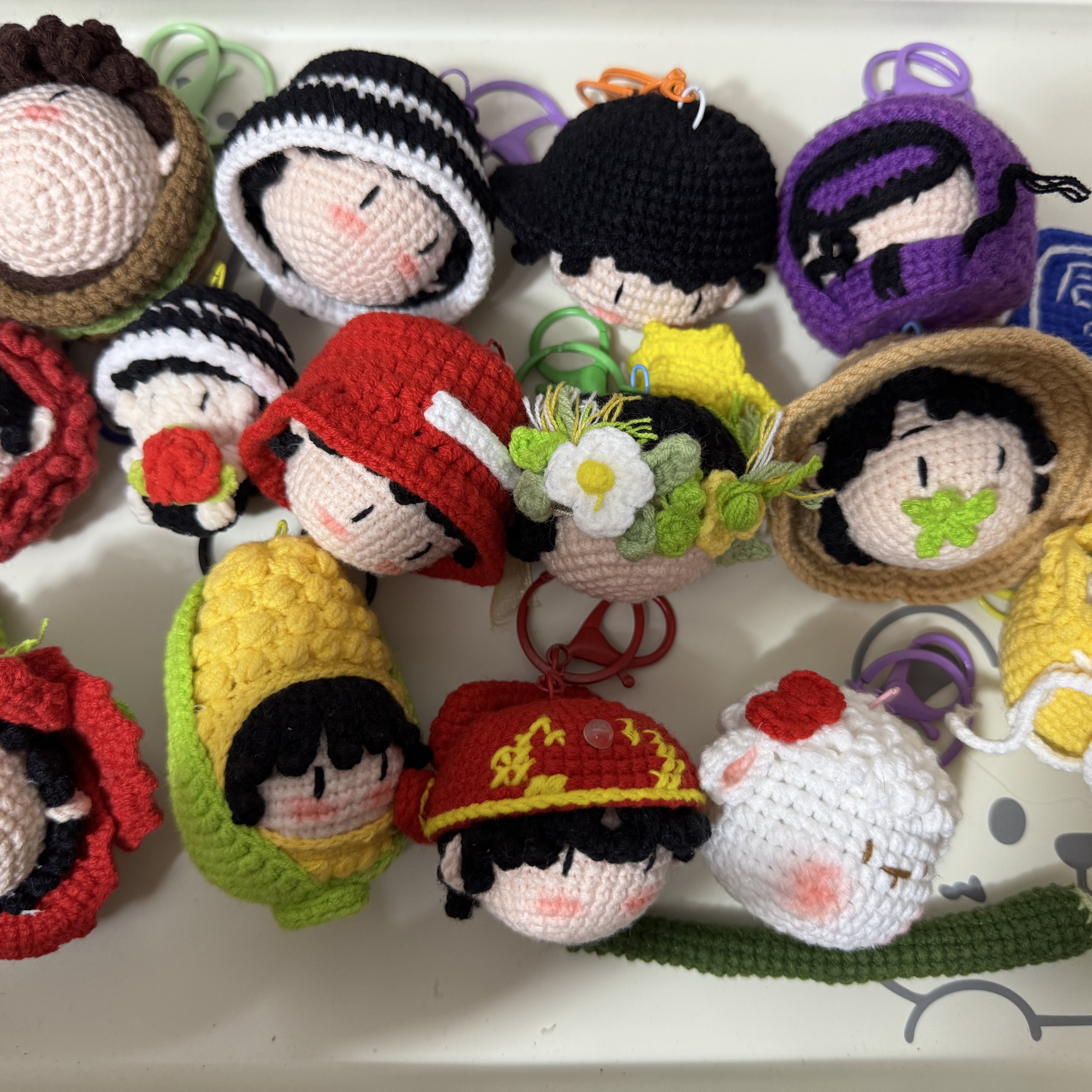 十个勤天钥匙扣手工制作钥匙扣包包挂件