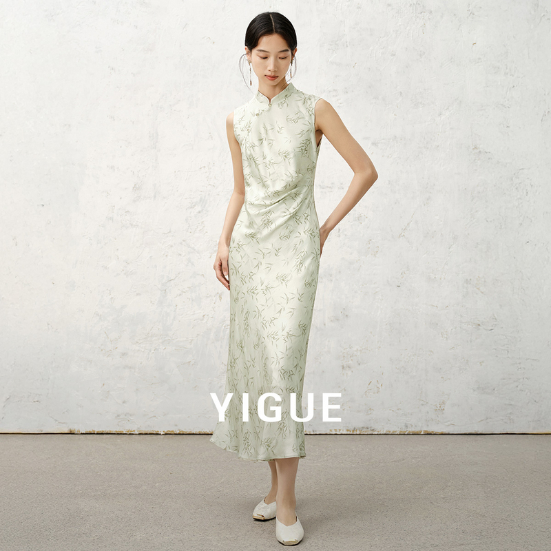 【籽言专属】亦谷新中式国风立领连衣裙女装夏新款仿旗袍裙G5SAL059