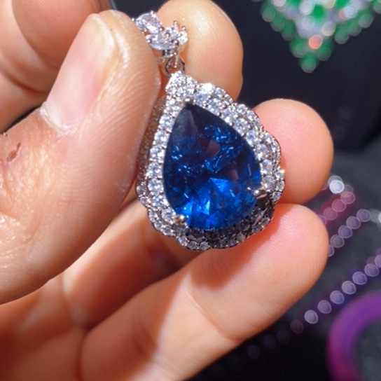 红宝石戒指银S925镶嵌