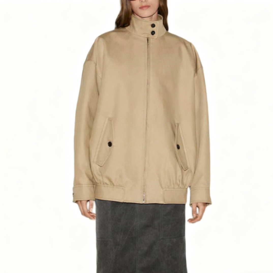 未使用 GUCCI/古驰 38码/纯色立领斜纹长袖夹克/16497445