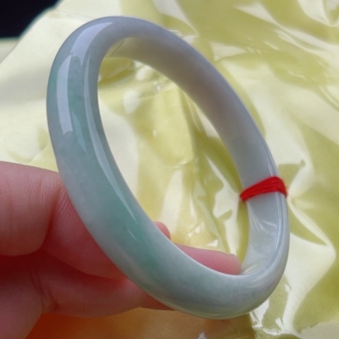 翡翠手镯未镶嵌正58.8无纹裂48小时鉴赏期