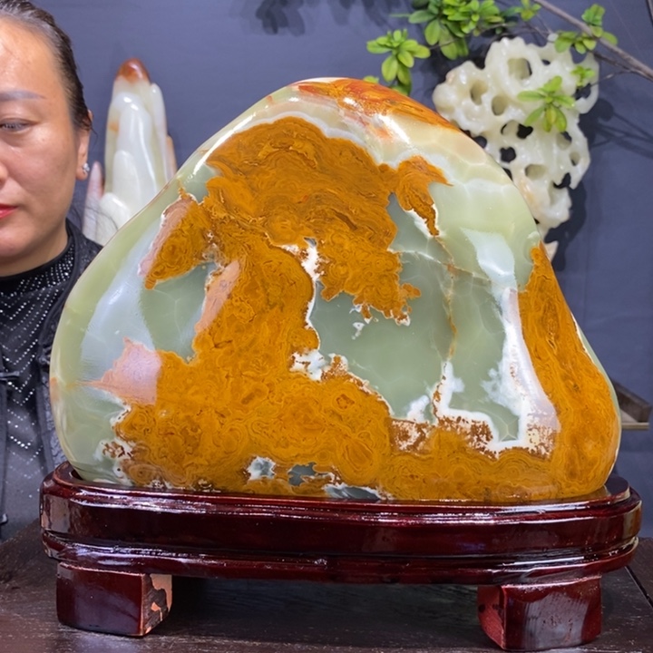 石材精品古青石摆件