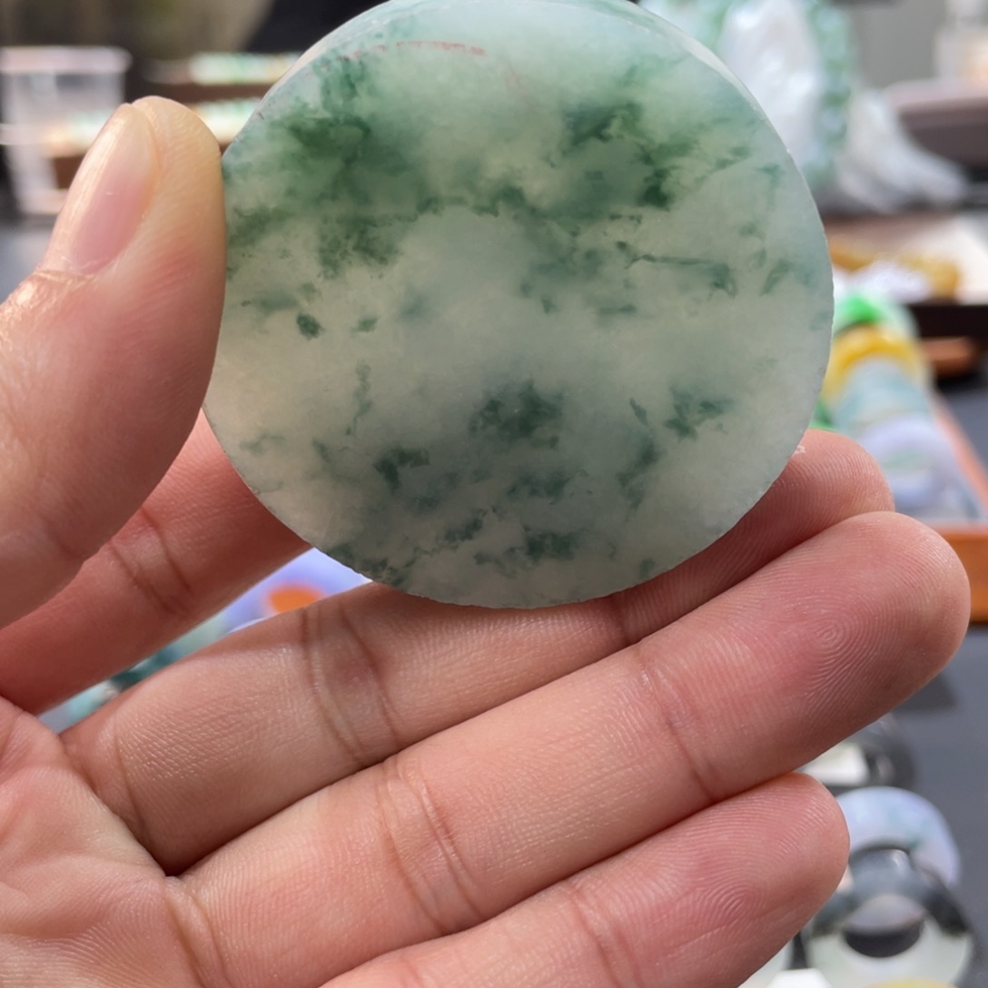 定制翡翠未镶嵌文**子翡翠