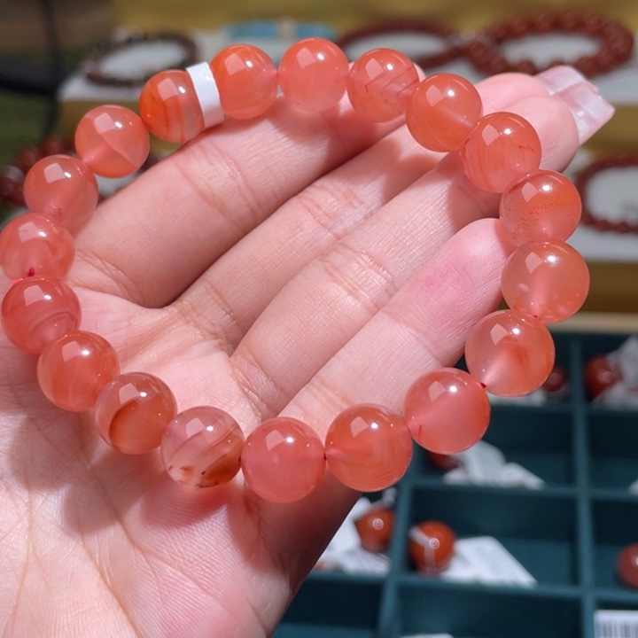 南红玛瑙冰粉  10+合金