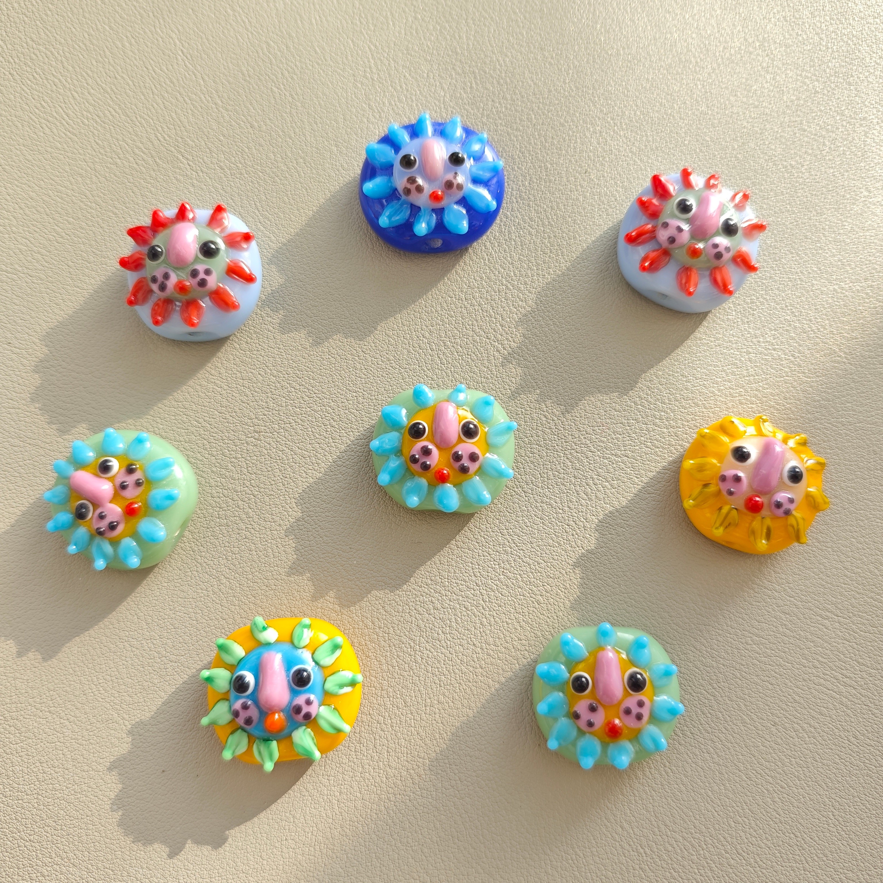 狮狮如意琉璃吊坠一颗～小众清新百搭