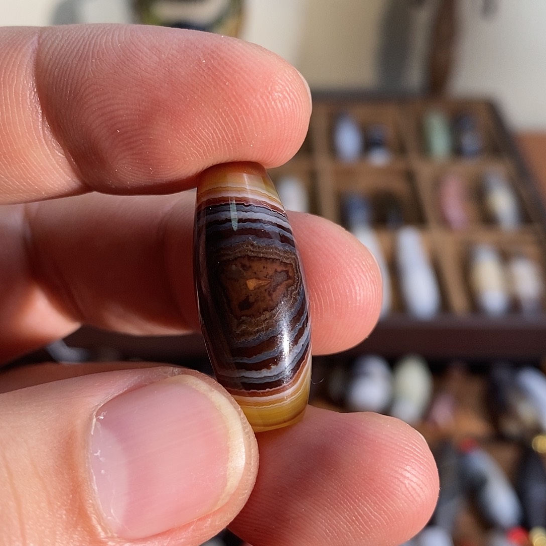 玛瑙/玉髓颈饰合金