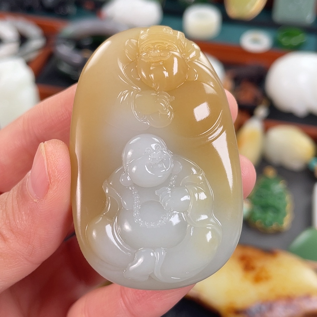 和田玉未镶嵌挂件