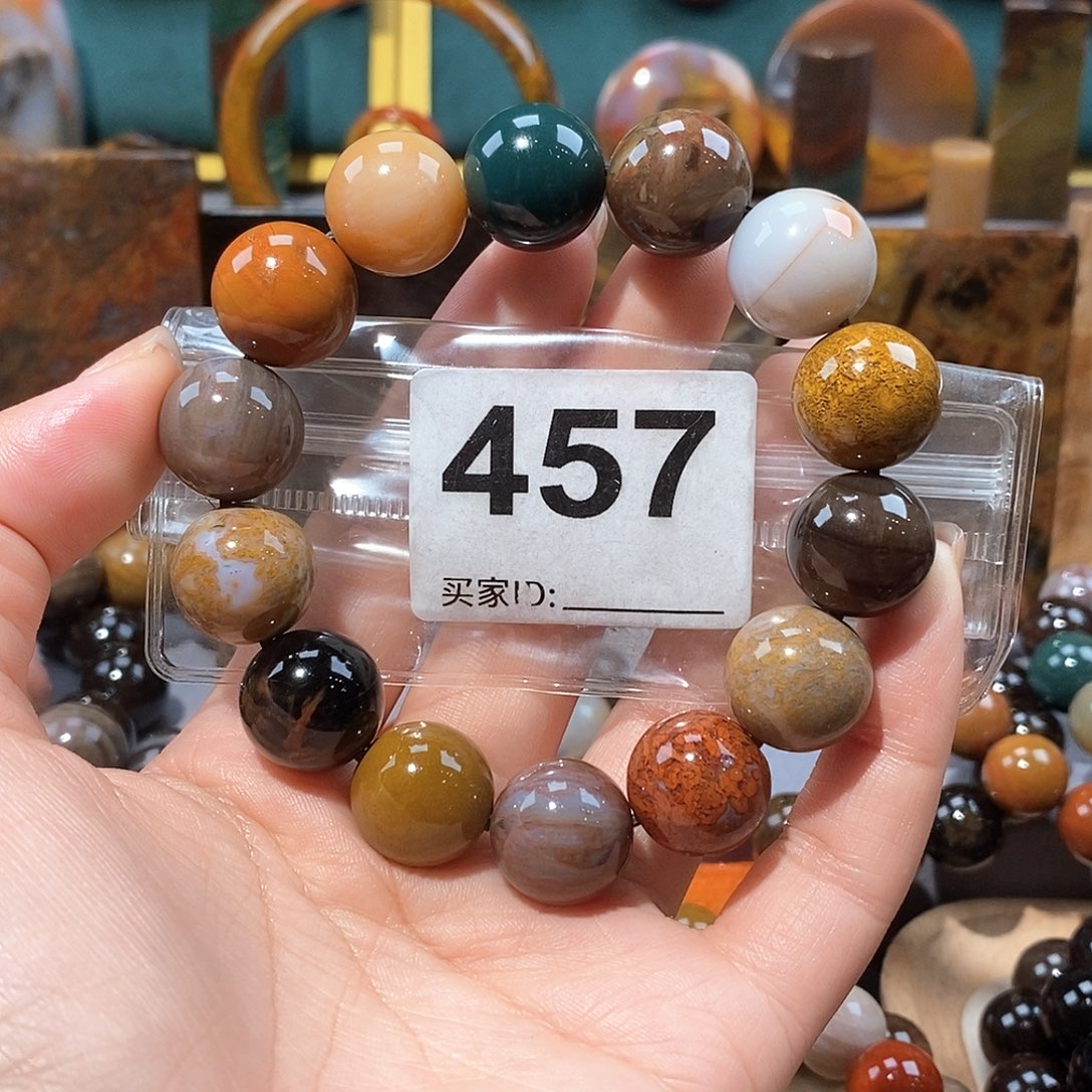 硅化玉天然北票硅化玉手串未镶嵌天然北票硅化玉手串