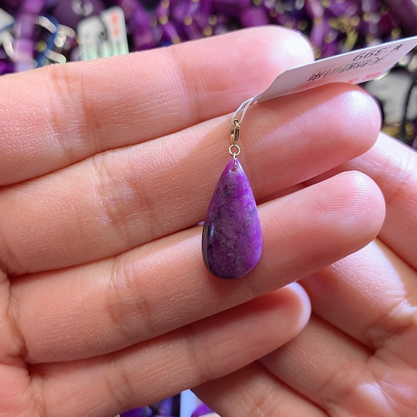 【闪购商品】苏纪石（舒俱来）吊坠18K金镶嵌