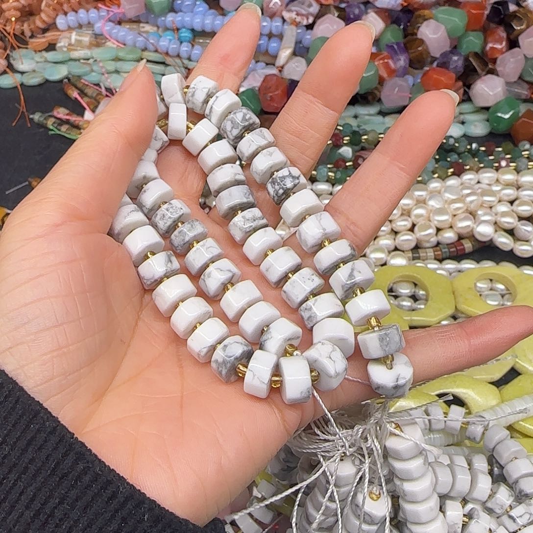 玛瑙/玉髓合金珠宝半成品10mm一条剁珠