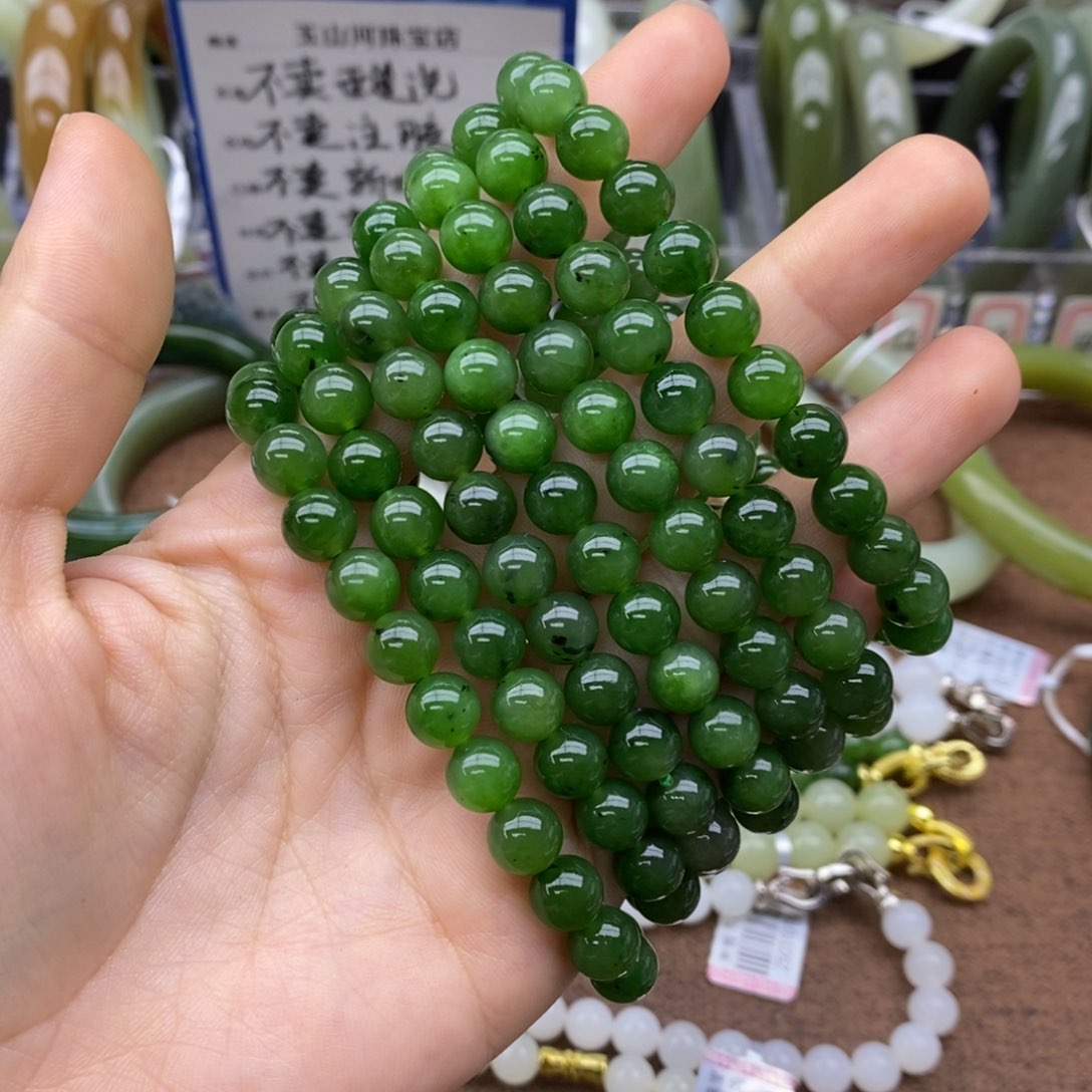 手串未镶嵌和田玉卡8