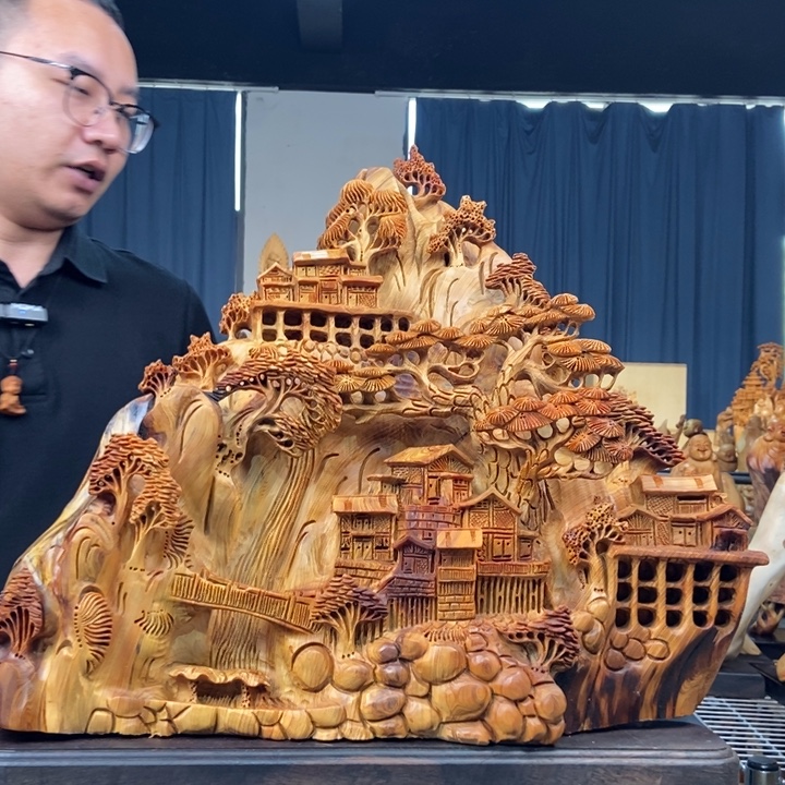 柏木（崖柏）山水倒流香送两盒香