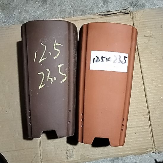 紫砂红泥紫泥四方签筒两个