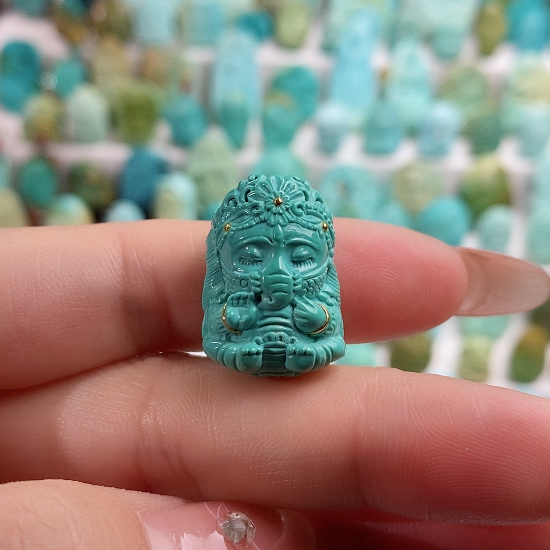 绿松石绿松石未镶嵌颖*