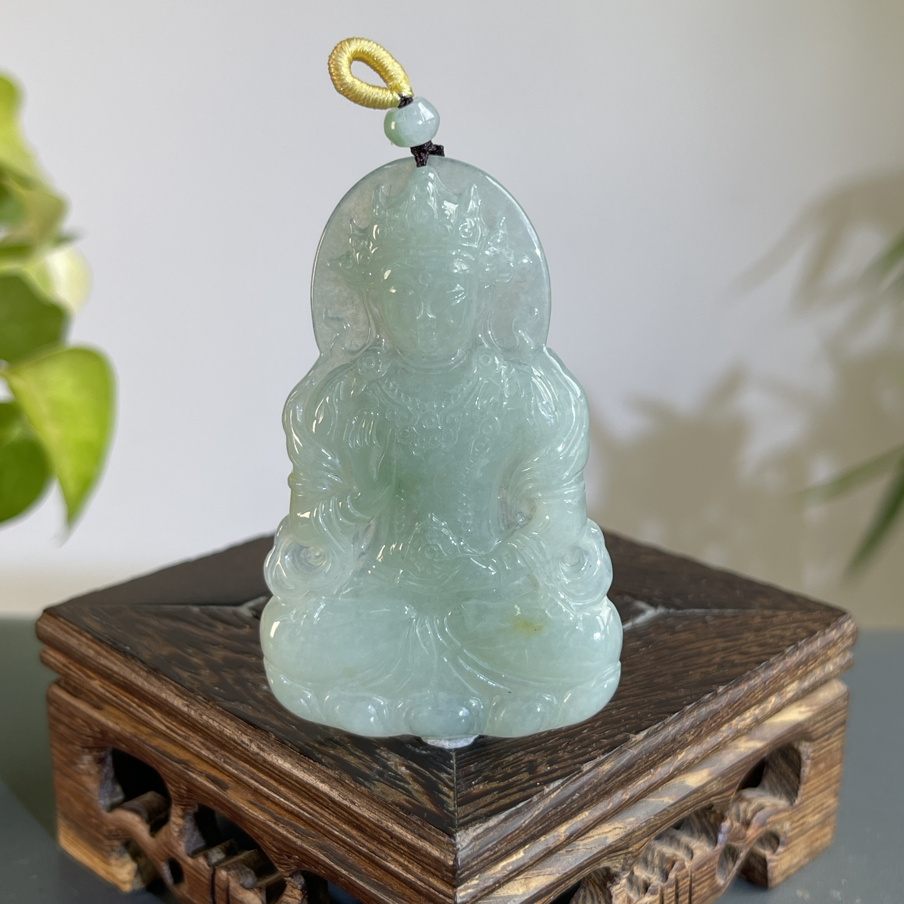 JGB13-94  天然缅甸A货翡翠  度母