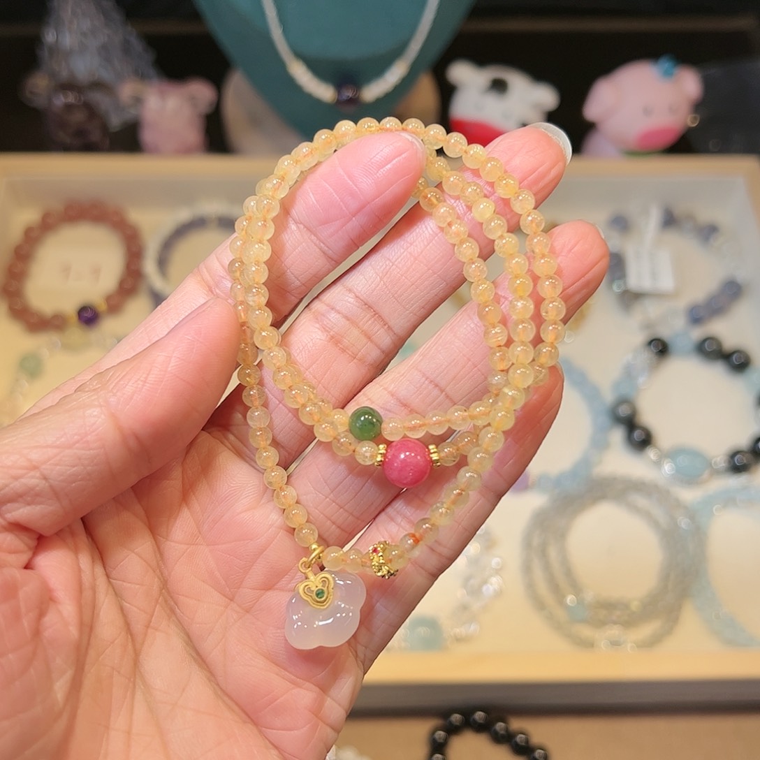 水晶手链未镶嵌发晶