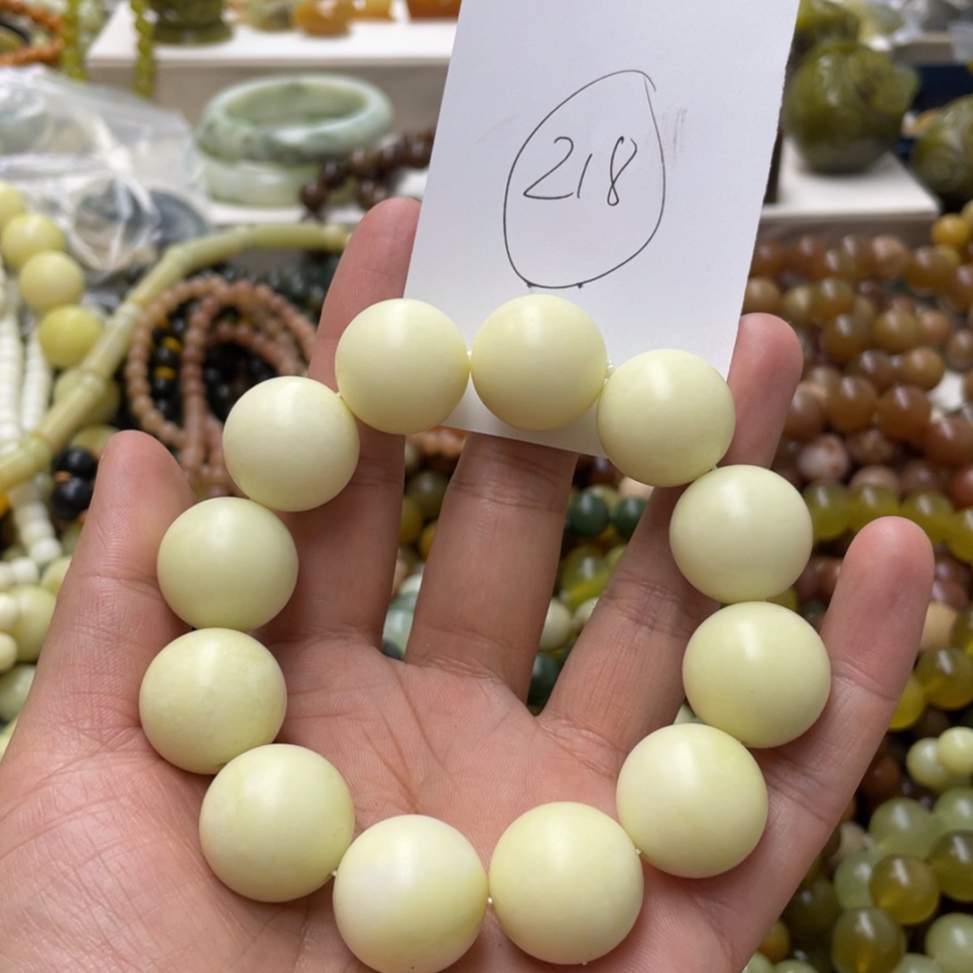 蛇纹石玉手链未镶嵌