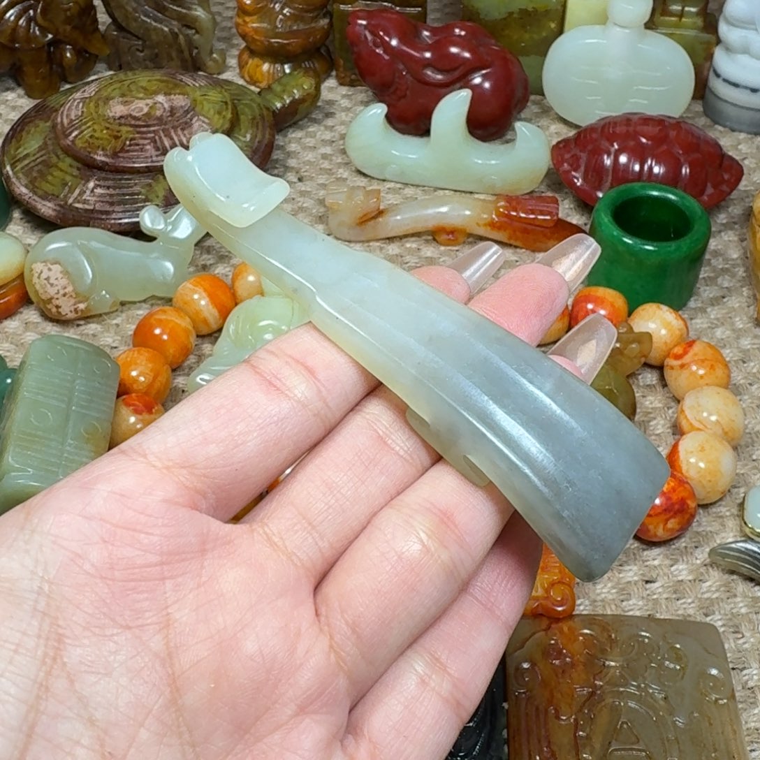 白玉菩提吊坠挂件