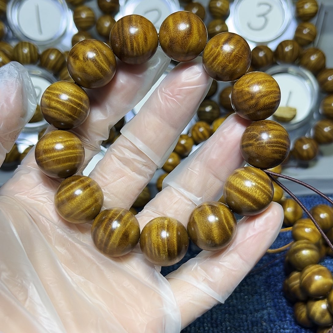 巅***生楠木（金丝楠）手串/手链1.8