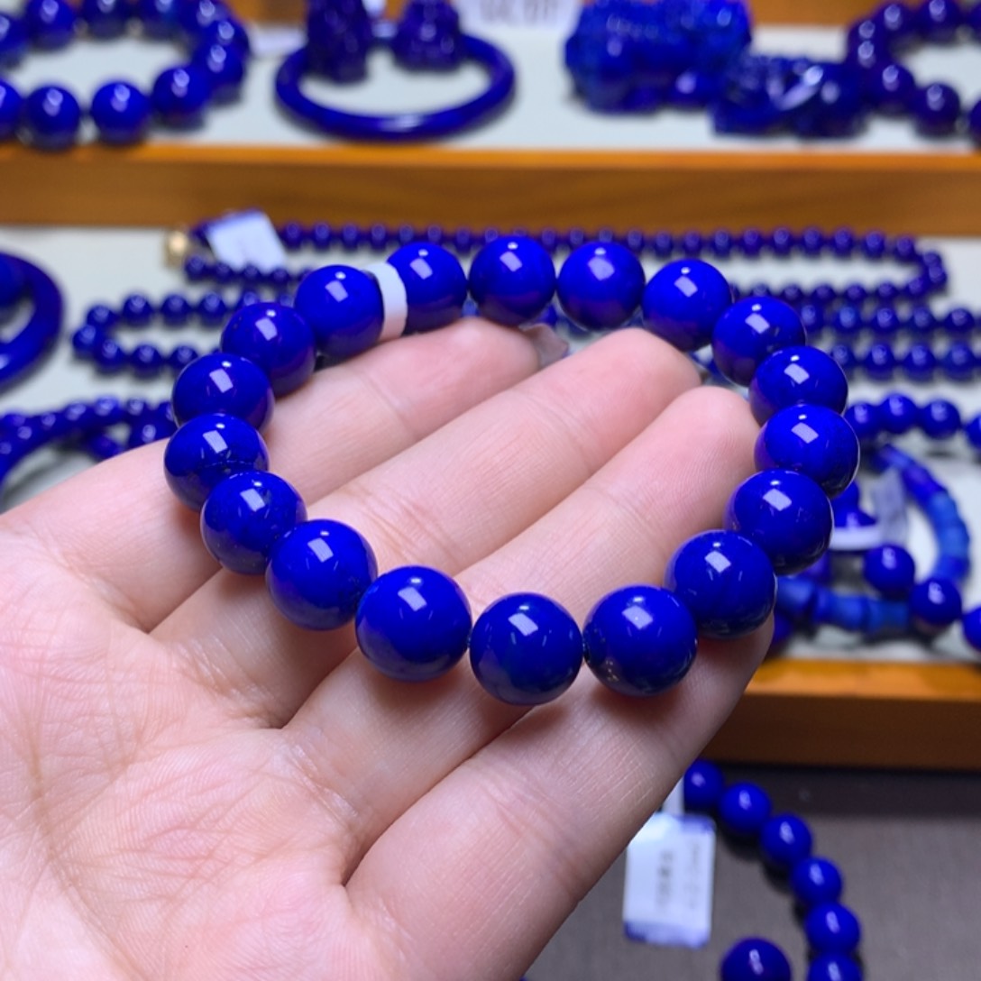 青金石手串未镶嵌11m