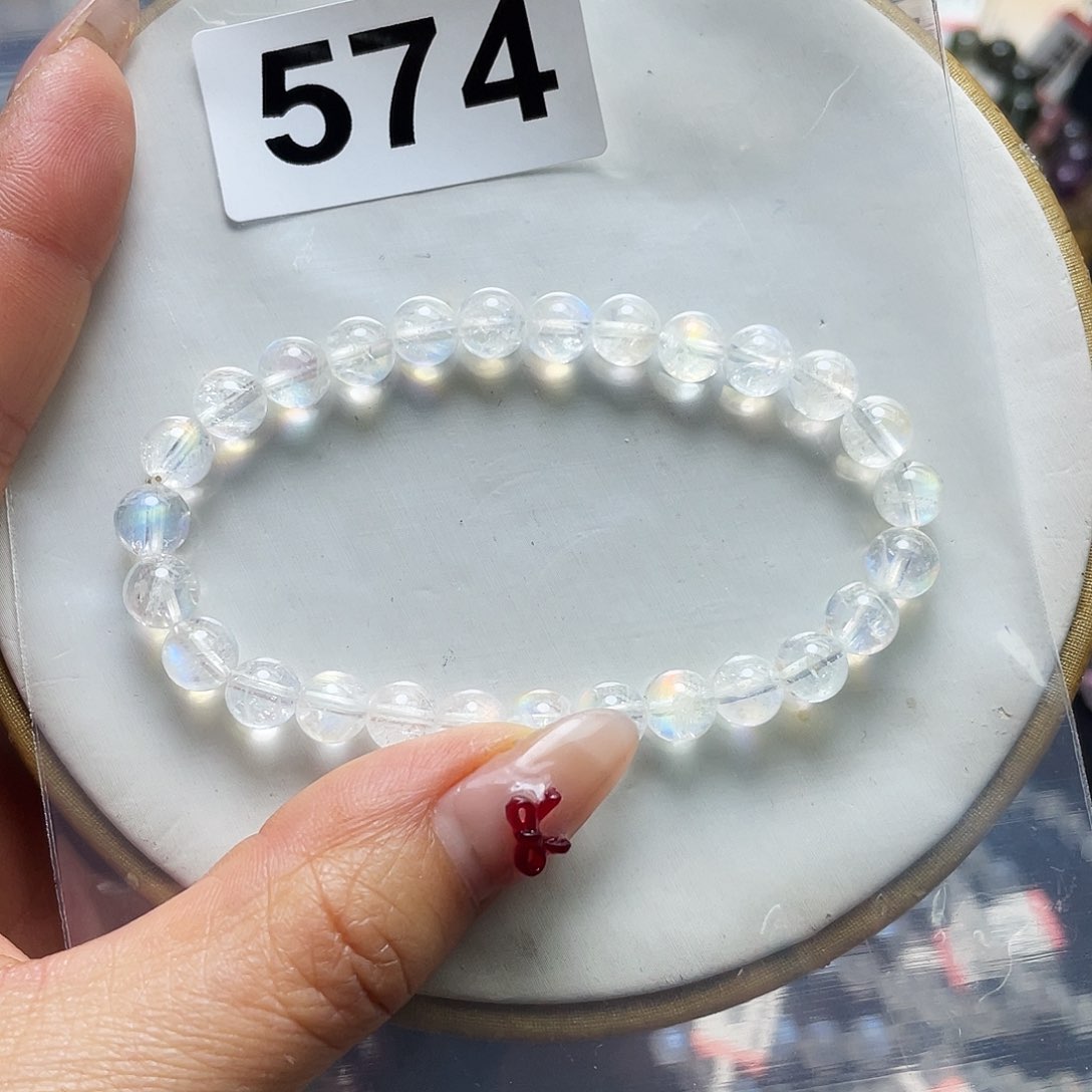 拉长石手串574。未镶嵌狼*