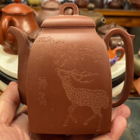 紫砂茶壶紫砂方壶