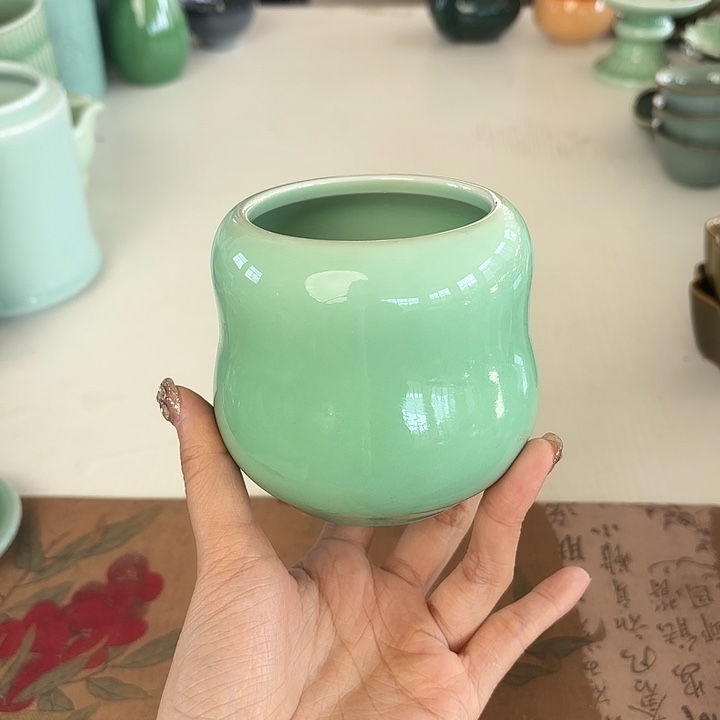 龙泉云间青瓷小米茶器