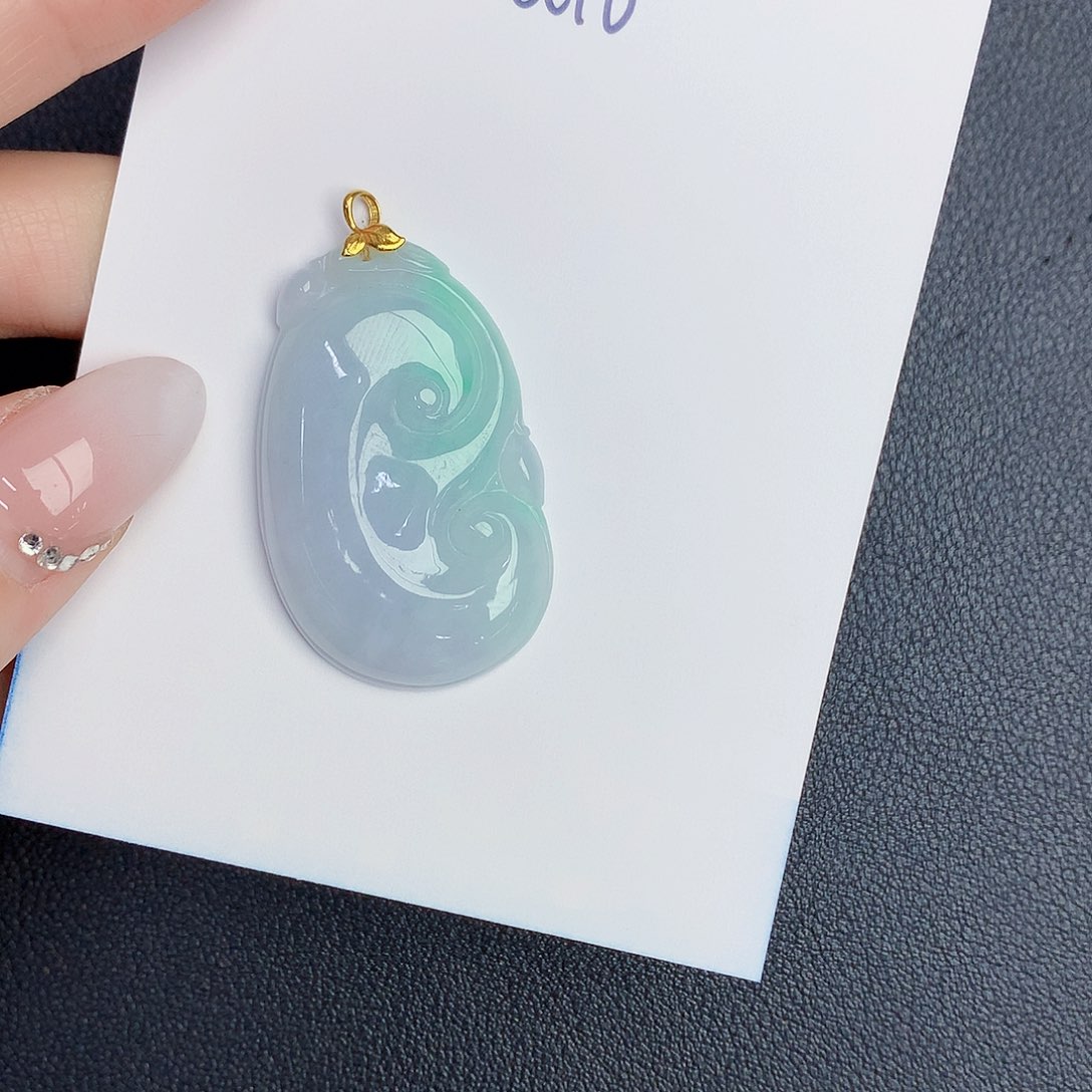 【闪购商品】翡翠颈饰18K金镶嵌0000000000