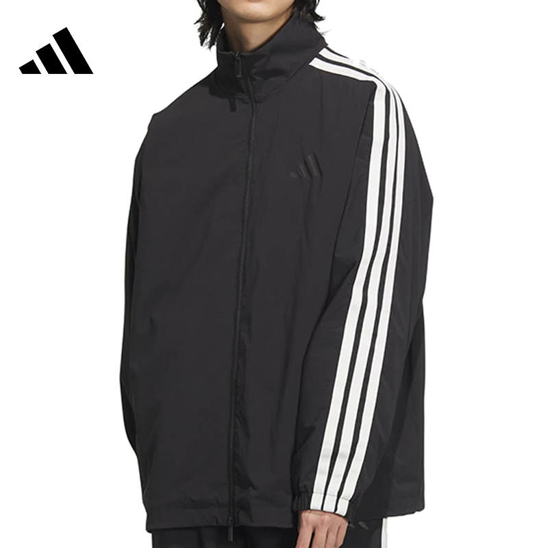 adidas 【流光风】adidas阿迪达斯男子运动休闲夹克外套 JL6091