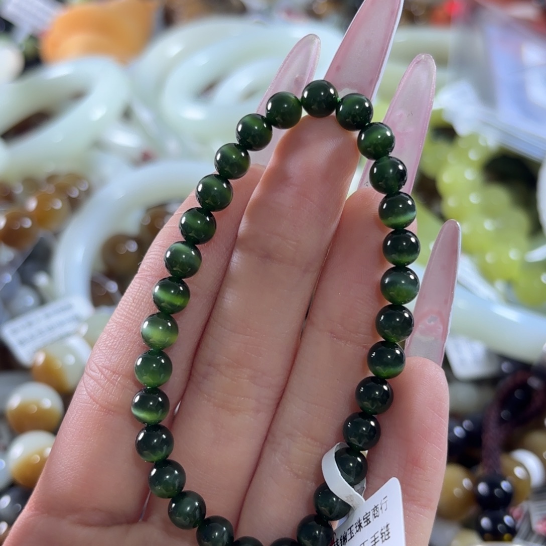 ****到和田玉未镶嵌手链457