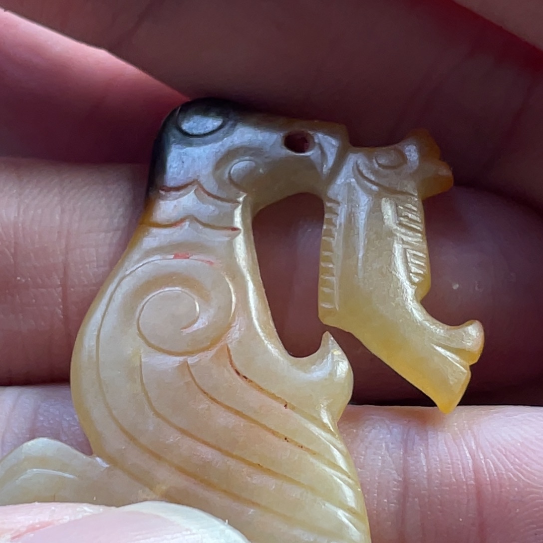 和田玉未镶嵌挂件茗*