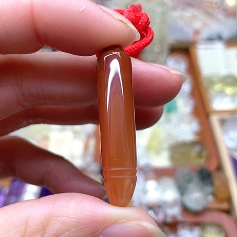 未镶嵌颈饰水晶天然红兔毛文昌笔