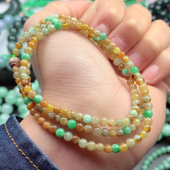 翡翠颈饰未镶嵌项链