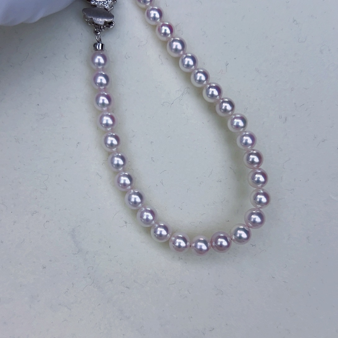 海水珍珠海水akoya设计款手链029银S925镶嵌